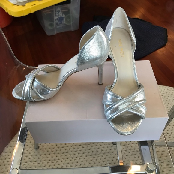 Nine West d’Orsay Peep-Toe Heels, sz 7 - Picture 2 of 5